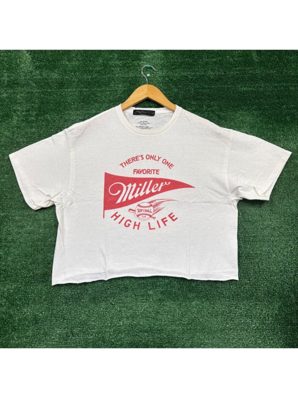Junk Food Clothing x Miller High Life There's Only One Favorite Crop Top Medium